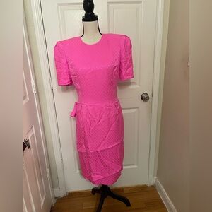 CAROLINA HERRERA SILK PINK DRESS